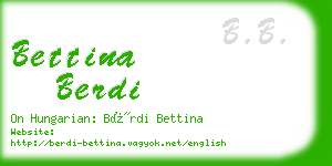 bettina berdi business card